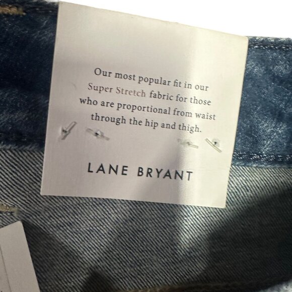 Lane Bryant 28 Super Stretch Signature Fit Skinny Jeans Mid-Rise Flex Waistband - Picture 10 of 16